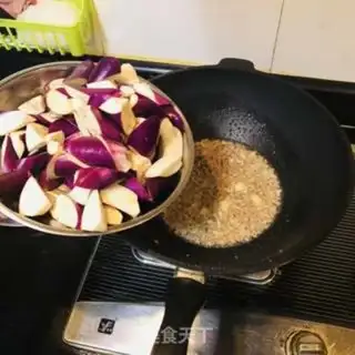 Make Meat and eggplant step 3
