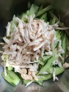Make Chicken silk cucumber step 4