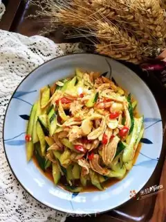 Make Chicken silk cucumber step 9