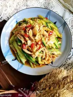 Make Chicken silk cucumber step 10