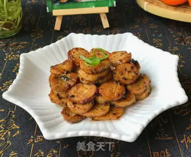 Make Black pepper sauce, apricot mushroom step 8