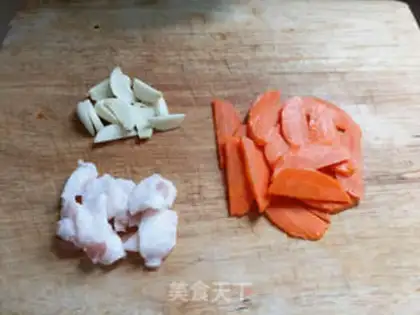 Make The oily apricot mushroom step 1