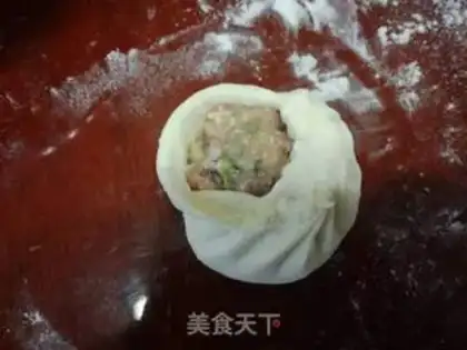 Make Big meat bun step 8