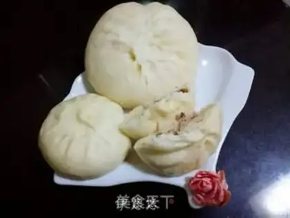 Make Big meat bun step 12