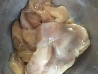Make Shrimp chicken chops step 1