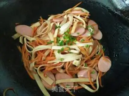 Make A thousand radish ham sausages step 13
