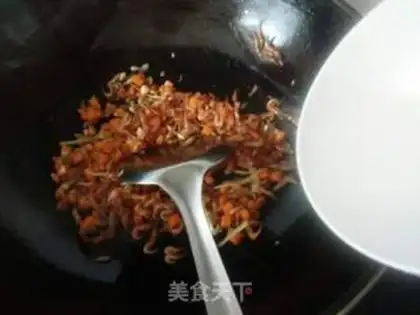 Make Carrot, dry shrimp step 9