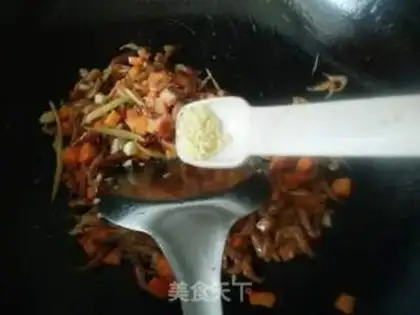 Make Carrot, dry shrimp step 11