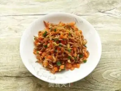 Make Carrot, dry shrimp step 13
