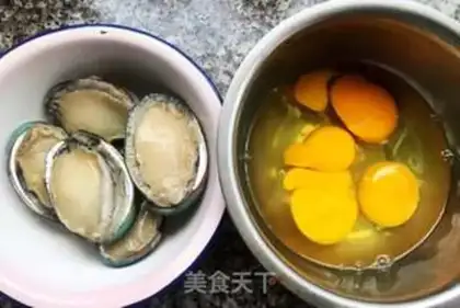 Make Abalone steamed eggs step 0