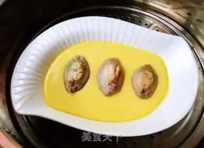 Make Abalone steamed eggs step 6
