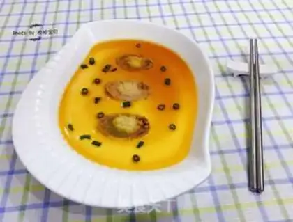 Make Abalone steamed eggs step 9