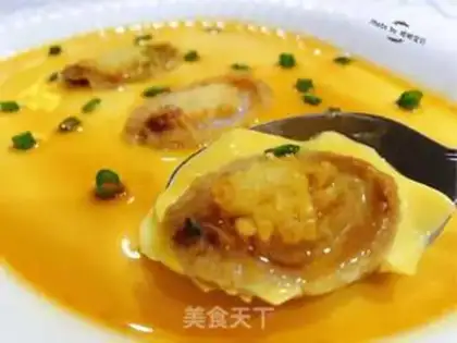 Make Abalone steamed eggs step 13
