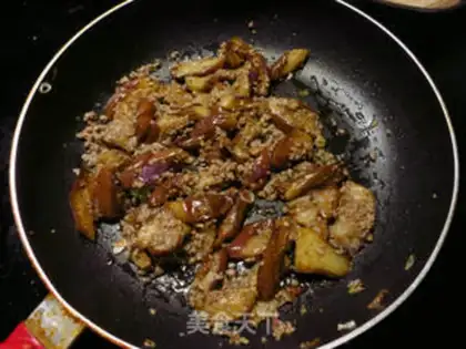 Make Mongol meat and eggplant step 5