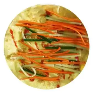 Make Vegetable ham burrito step 6