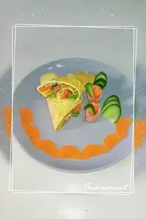 Make Vegetable ham burrito step 8