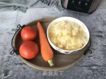Make Carrot tomato silver ear open step 0