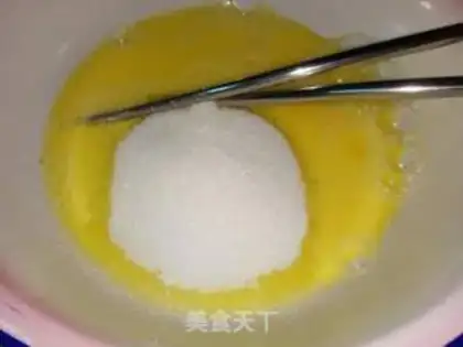 Make Blue steam cake step 1