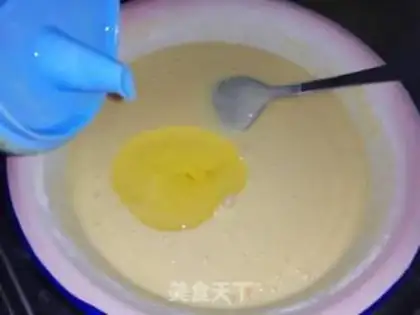 Make Blue steam cake step 4