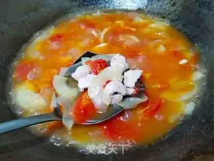 Make Tomato cucumber pork soup step 15