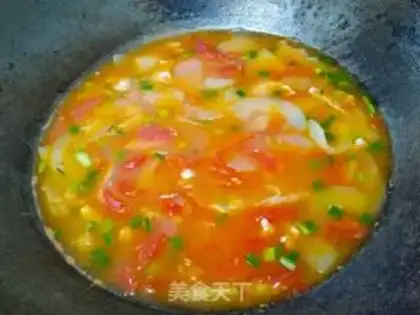 Make Tomato cucumber pork soup step 16