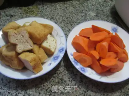 Make Carrot tofu step 0