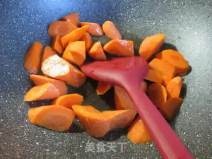 Make Carrot tofu step 1