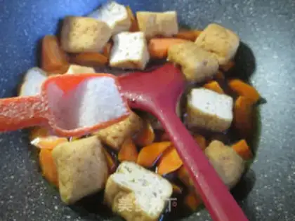 Make Carrot tofu step 4