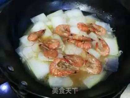 Make Wintermelon, shrimp step 7