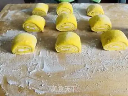 Make Double pumpkin buns step 12