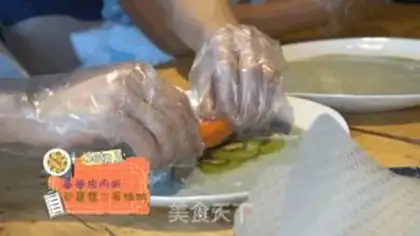 Make ♪ The spring rolls ♪ step 5