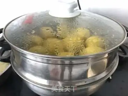 Make Double pumpkin buns step 13