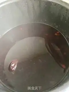 Make Four red, black rice soup step 3