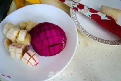 Make Flamingo yogurt shake step 1