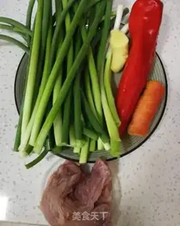 Make Meat and garlic step 0