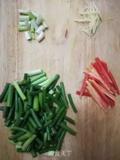 Make Meat and garlic step 1