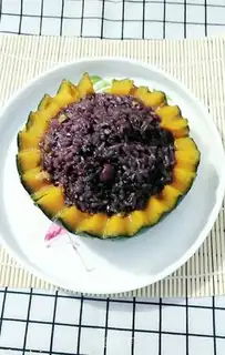 Make Pumpkin rice step 3