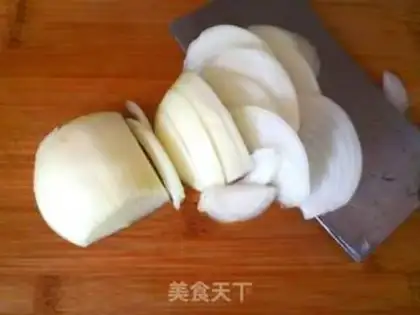 Make Onion fried liver step 1