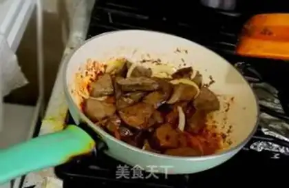 Make Onion fried liver step 5