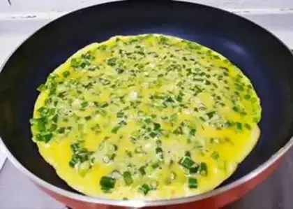Make Onion omelet step 9