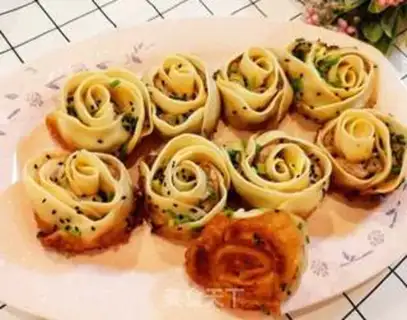 Make A rose with fresh meat step 16