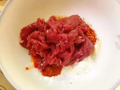 Make Toothpick beef step 3