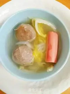 Make Meatball emerald soup step 5
