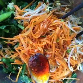 Make Carrot bean sprouts step 6
