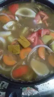 Make Curry beef rice step 6