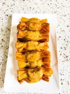 Make Spring rolls with tweed step 7
