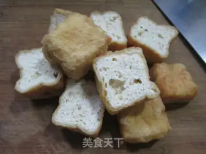 Make Blackwood, oil, tofu step 1