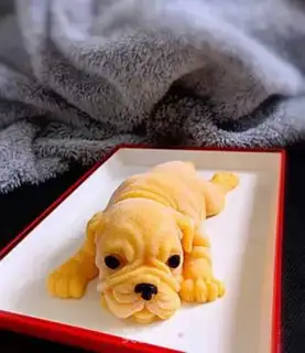 Make Skin dog pumpkin mousse cake step 7