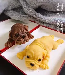 Make Skin dog pumpkin mousse cake step 8