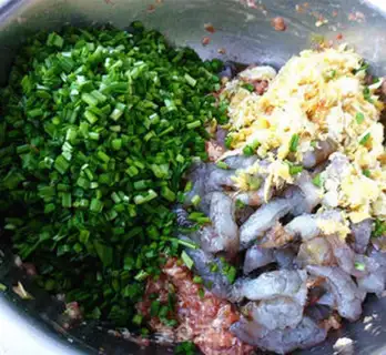 Make Three fresh dumplings step 6